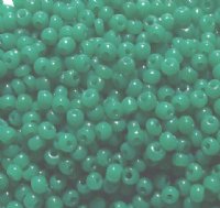 50g 6/0 Milky Green Opal Seed Beads